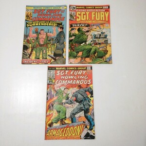 【ジャンク】 アメコミ3冊　SGT. FURY HOWLING COMMANDOS / アメリカンコミック MARVEL マーベル 良品専科アメコミ No.23