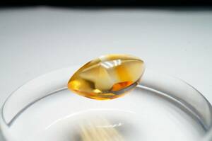 【高級宝飾品用ルース】色の濃い透明度抜群のシトリン（トパーズ）極上ルース3.21ct