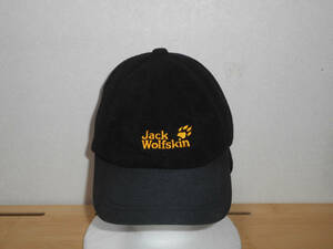 jack wolfskin 　ジャックウルフスキン　キャップ　 耳当て 帽子　黒　サイズ　ユニセックス　M　　　（３F　ハ大
