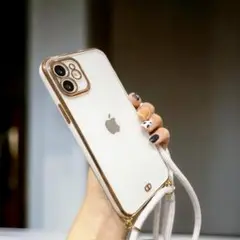 iPhone14　ケース 耐久性 紐付き　スマホケース 韓国 インスタ映え