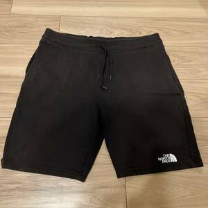 TheNorthFace ノースフェイス ハーフパンツ スウェット素材 ブラック Lサイズ used