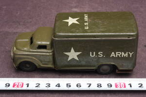 4055 当時物 ヴィテージ 約１２cm ブリキ おもちゃ ミニカー U.S ARMY トラック 米軍 戦後 1950年代