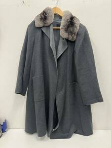②FOXEY BOUTIQUE コート　42 カシミア　GRYグレー　25715-ACAZ05KNF