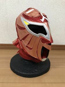 ザ・コブラ　プロレスマスク　赤ラメ