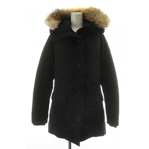 カナダグース CANADA GOOSE ブロンテ パーカー BRONTE PARKA ダウンコート ロング丈 フード ファー アウター M 黒