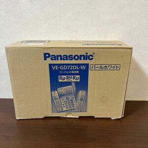 【美品】Panasonic パナソニック VE-GD72DL-W デジタルコードレス電話機 パールホワイト 動作品
