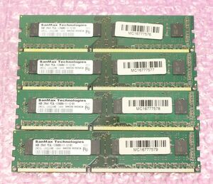 PC3L-12800U(DDR3-1600)-8GB×4枚★合計32GB/SanMax