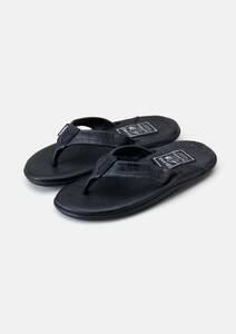 NEIGHBORHOOD ISLAND SLIPPER . LEATHER SANDAL 27cm / ネイバーフッド サンダル スリッパ BLACK クロコダイル 231GSISN-FW01 US9