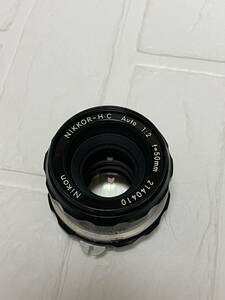【ジャンク品】Nikon NIKKOR-H ニコン F2 50mm カメラレンズ 