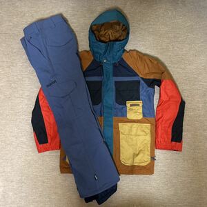 ☆ほぼ新品1度着用のみ☆BURTON バートン☆スノーボードウェア上下セット☆パンツ／GORE-TEX☆メンズMサイズ／168〜173cm☆