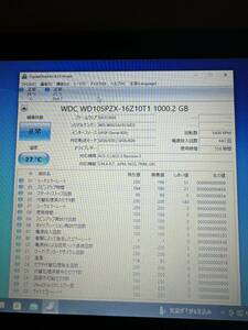 WD 1TB(1000GB) HDD WD 2.5インチ CrystalDiskInfo正常判定　②