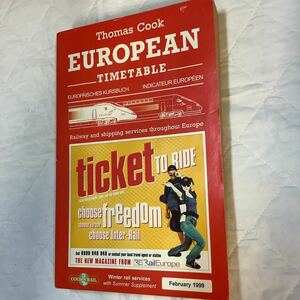 《S2》トーマスクック時刻表 1999/2 Thomas Cook EUROPEAN TIMETABLE ヨーロッパ・鉄道