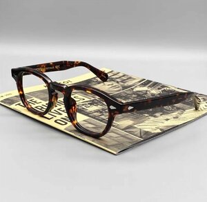 1000円スタート 送料無料 MOSCOT モスコット LEMTOSH レムトッシュ 眼鏡フレーム 伊達眼鏡 セルフレーム フルリム 小顔 未使用 49mm TT60