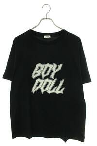 セリーヌバイエディスリマン CELINE by Hedi Slimane 22AW 2X59C671Q サイズ:XL BOY DOLLラインストーンロゴプリントTシャツ 中古 OM10