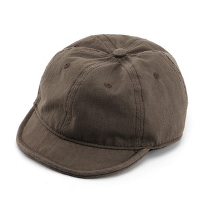 レトロ つば ツバ 短い 短め 帽子 キャップ ハット ツイル 野球帽 メンズ レディース ユニセックス 適応頭囲56-60CM コーヒー
