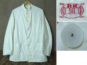 チェンジボタン【DAYTON RR BRAND】20s Cotton Linen Work Jacket 20年代 コットン リネン ワークジャケット アンティーク ビンテージ 30s