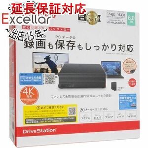 【新品(開封のみ・箱きず・やぶれ)】 BUFFALO バッファロー 外付けハードディスク HD-NRLD6.0U3-BA 6TB ブラック [管理:1000028325]