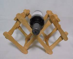 折りたたみ式　木製　ワインラック　ワインホルダー　