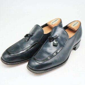 USA製 BOSTONIAN タッセルローファー 牛革 レザーシューズ 靴 ブラック ( メンズ 7 1/2 ≒ 25.5cm ) 5/ ka289 1円スタート