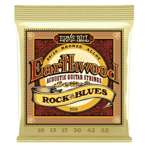 アーニーボール ERNIE BALL 2008 Earthwood Rock and Blues w/Plain G 80/20 Bronze 10-52 Gauge アコースティックギター弦