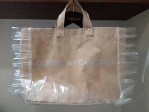 未使用　コムデギャルソン　ギャルソンガール　渋谷パルコ　限定　ロゴ　PVC　ショッパー　フリル　バッグ　