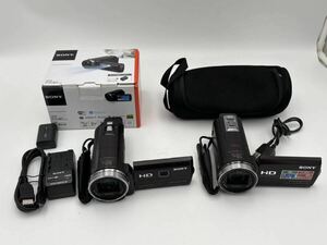 ⑧ 通電OK SONY HDR-PJ540 60× 30× Optical 1.8/1.9-57 HDR-CX430 55× Sony Lens G WIDE 9.2 8.2 MEGA PIXELS ソニー デジカメ 現状品