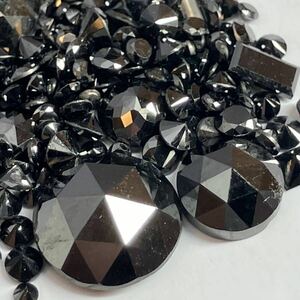 ★天然ブラックダイヤモンドおまとめ2g/10ct★m ルース 裸石 宝石 ジュエリー jewelry black diamond