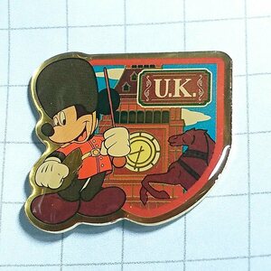 送料無料)ミッキーマウス イギリス ディズニー ピンバッジ A02633