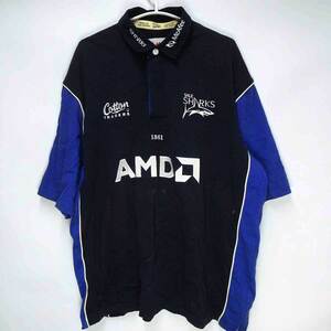 【中古】Cotton TRADERS ラグビー SALE SHARKS セール シャークス ラガーシャツ コットントレーダース XL メンズ