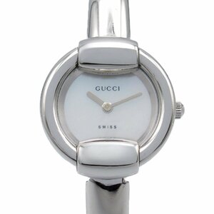 グッチ バングルウオッチ ブランドオフ GUCCI ステンレススチール 腕時計 SS 中古 レディース