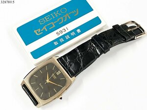 ★ SEIKO セイコー Dolce ドルチェ 5931-5341 クォーツ 3針 ゴールド メンズ 腕時計 取扱説明書付き 3287H15-14