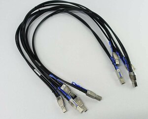 レターパックプラス 5本セット 10117949-3010HLF Amphenol mini SAS ケーブル ネットワーク PC パソコン サーバ cable S021404