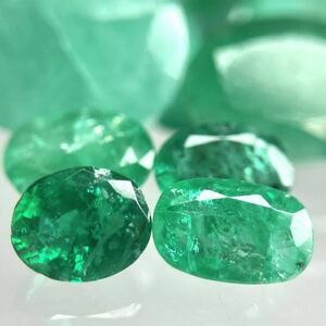 ☆天然エメラルドおまとめ30ct☆A 約6g 裸石 宝石 ジュエリー ベリル emerald jewelry beryl 緑玉 ②