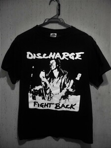 ◆ロックTシャツバンドTシャツDISCHARGEディスチャージFIGHT BACK!/ハードコアパンク/HARDCORE PUNKクラストCRUSTD-BEAT