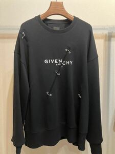 ジバンシー GIVENCHY メンズ トップス スウェット トレーナー ロゴ クラッシュ加工・マルチフープリング付オーバーサイズ