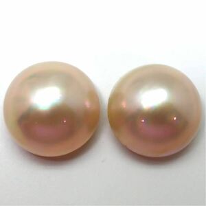 (マベパール2点おまとめ)m 32ct 16.5-17.0mm pearl パール 半円真珠 ジュエリー jewelry 裸石 宝石 EA0 k
