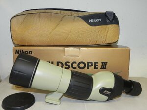 Nikon フィールドスコープ III　D=60 +Nikon 40X WF レンズセット(外観良品)