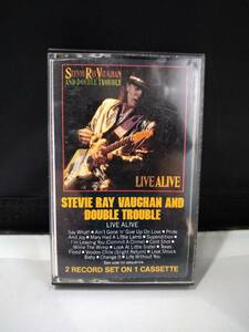 C5970　カセットテープ　Stevie Ray Vaughan スティーヴィーレイヴォーン And Double Trouble / Live Alive