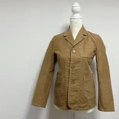 【CROLLA】テーラードジャケット　春秋　キャメル　綿100% 日本製　36