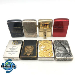 ★E03758/ZIPPO ジッポー/オイルライター/ドラゴン/カジキ/ホイッスル 等/1996年製/1998年製 等/まとめて/計8点セット/火花OK含