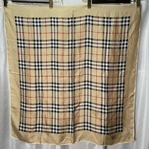 Burberry バーバリー チェック柄 シルクスカーフ