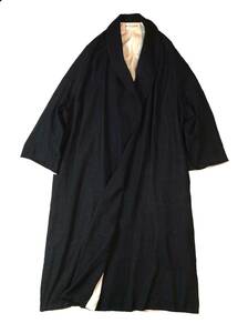 robe de chambre COMME des GARCONS ローブドシャンブル コムデギャルソン AD1996 ウール ショールカラーコート ガウン ジャケット 黒