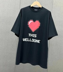 WELLDONE Tシャツ 半袖 トップス メンズ ユニセックス シンプル カジュアル ブラック Ｍ