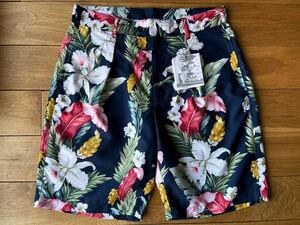 【極美品　2020SS】 ENGINEERED GARMENTS Sunset Short - Hawaiian Floral Microfiber Navy S エンジニアドガーメンツ ハワイアン　花柄