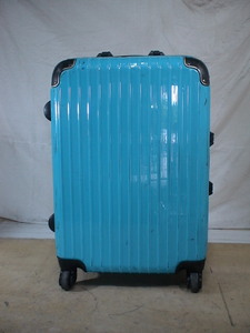 4526　水色　TSAロック付　鍵付　スーツケース　キャリケース　旅行用　ビジネストラベルバック