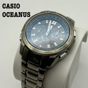 1円 CASIO カシオ OCEANUS オシアナス OCW-600 ソーラー電波腕時計 クロノグラフ ハイエンドモデル TOUGH SOLAR 可動 稼働 動作品 