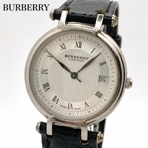 BURBERRY バーバリー 11300G シルバーカラー文字盤 ローマン クォーツ ボーイズ/メンズ腕時計 ジャンク 4-144-D