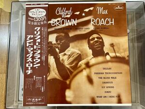 クリフォード・ブラウン・アンド・マックス・ローチ 帯付き レコード　美品 CLIFFORD BROWN AND MAX ROACH 国内盤