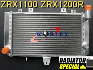 ラジエーター ZRX1100 1996-2000年、ZRX1200R 2001-2005年 カワサキ アルミ 冷却性能 改良型
