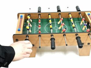 【ご家庭で本格的サッカーゲーム】卓上サッカーゲーム 6軸 短足テーブル ※テーブルサッカーゲーム